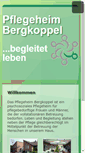 Mobile Screenshot of pflegeheim-bergkoppel.de